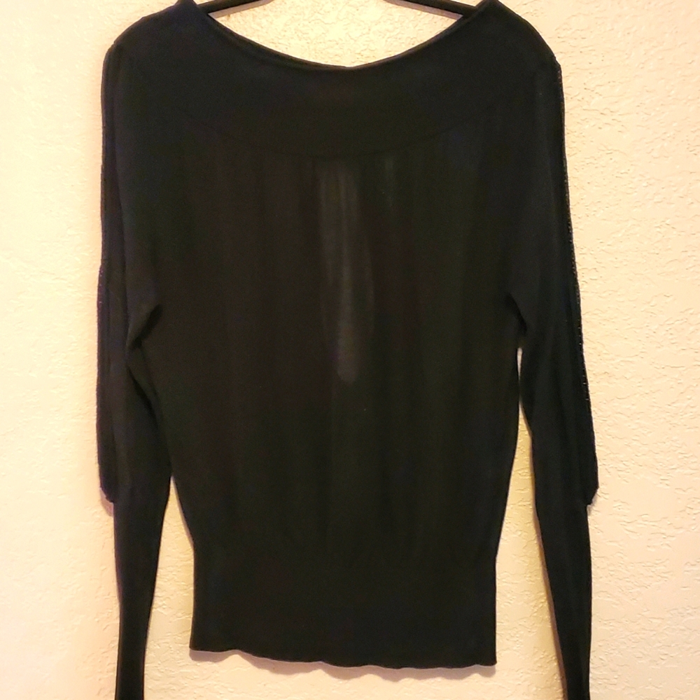 Free People Boat Neck Cutout Back Knit Top